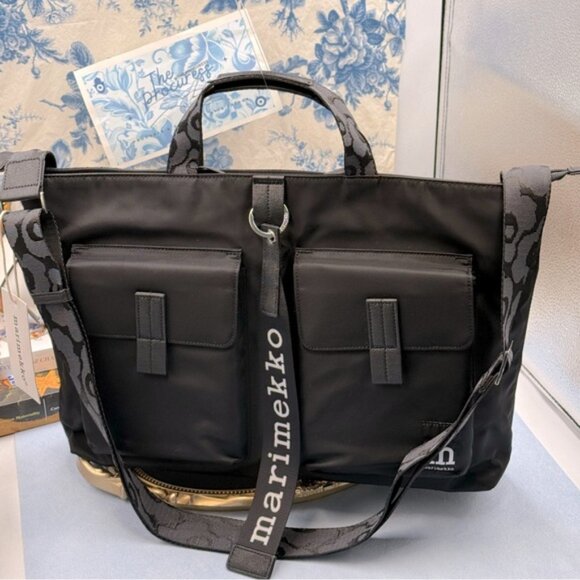 NWT Marimekko Black Laptop Bag - Picture 2 of 15
